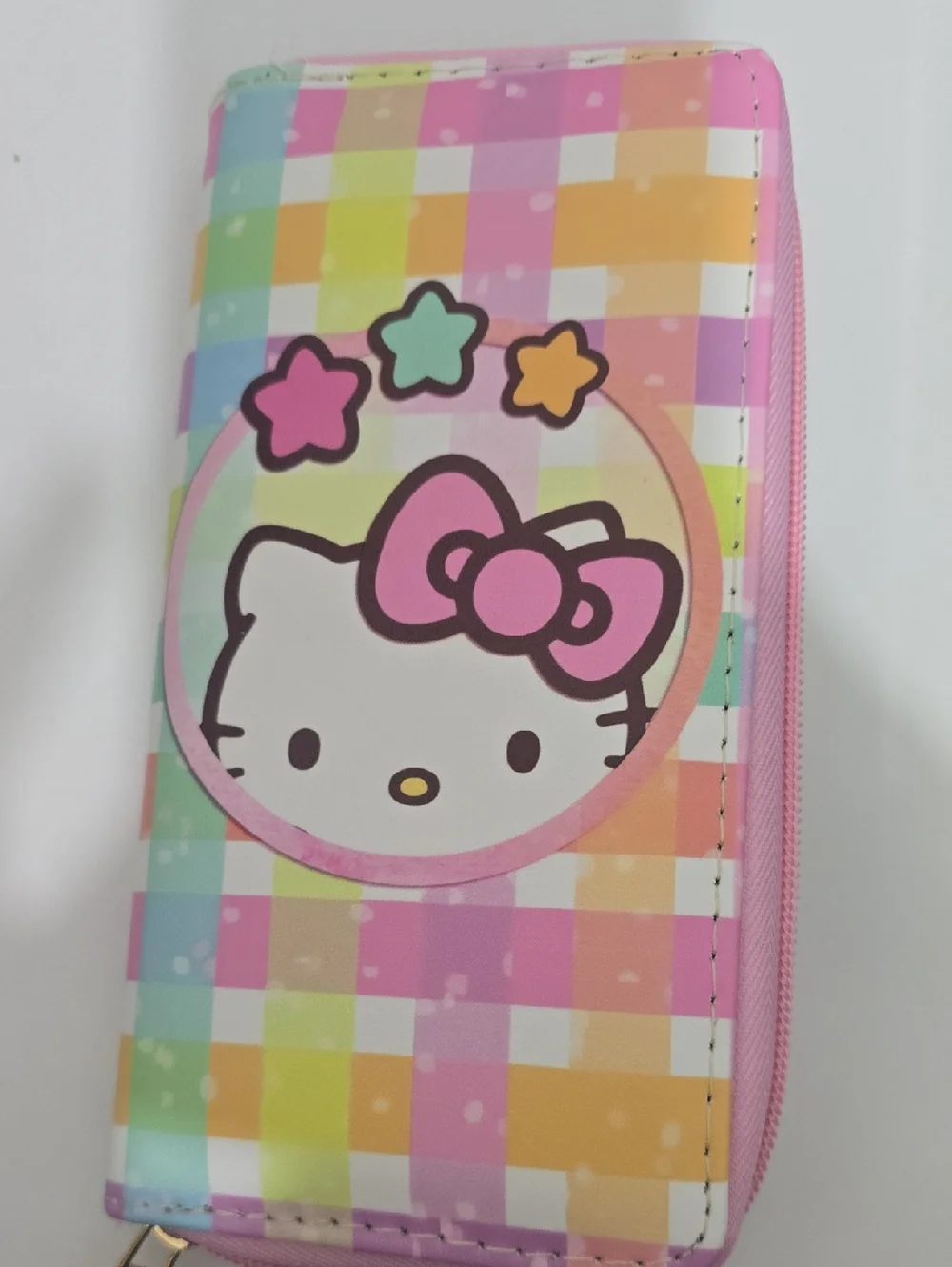Hello Kitty Pastel Multi-Color Kids Wallet with Star Motif